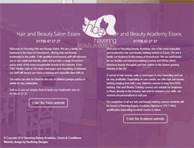 Tablet Screenshot of havering-beauty-academy.com